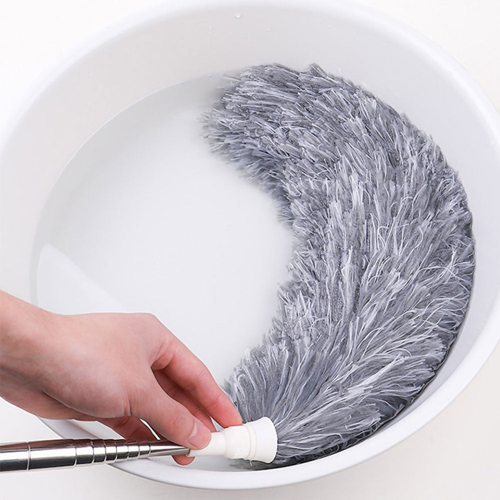 Duster with Extension Pole Microfiber for High Ceiling Fan Cobweb