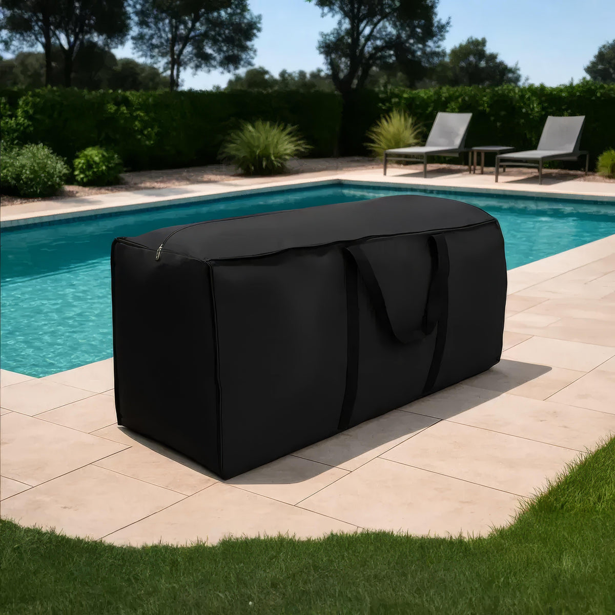 Patio Cushion Storage Bag Heavy Duty Water Resistant with Handles