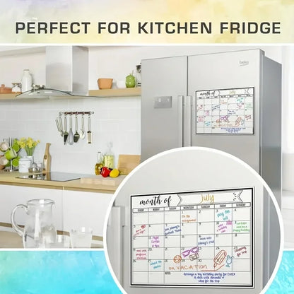Dry Erase Calendar Magnetic Monthly Planner Whiteboard for Fridge