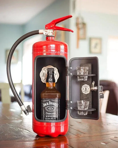 Bar Cabinet Fire Extinguisher Hidden Liquor Storage Secret Dispenser