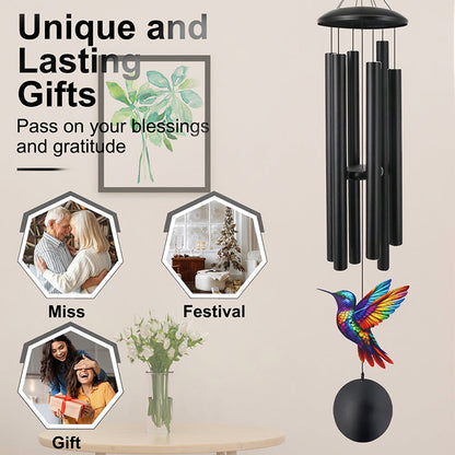 Wind Chimes for Outside Hummingbird Memorial Wind Chime Garden Decor
