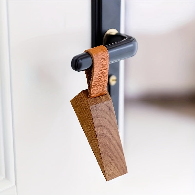 Door Stop Wooden Wedge Non Slip Floor Protector