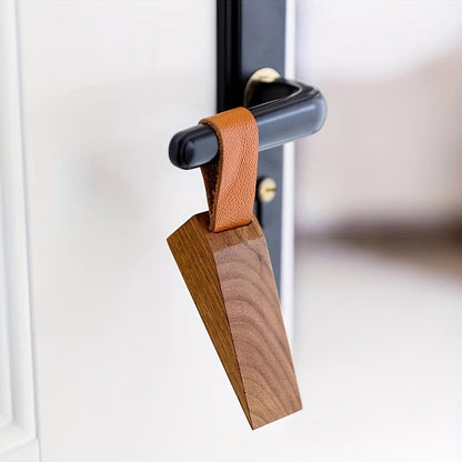 Door Stop Wooden Wedge Non Slip Floor Protector