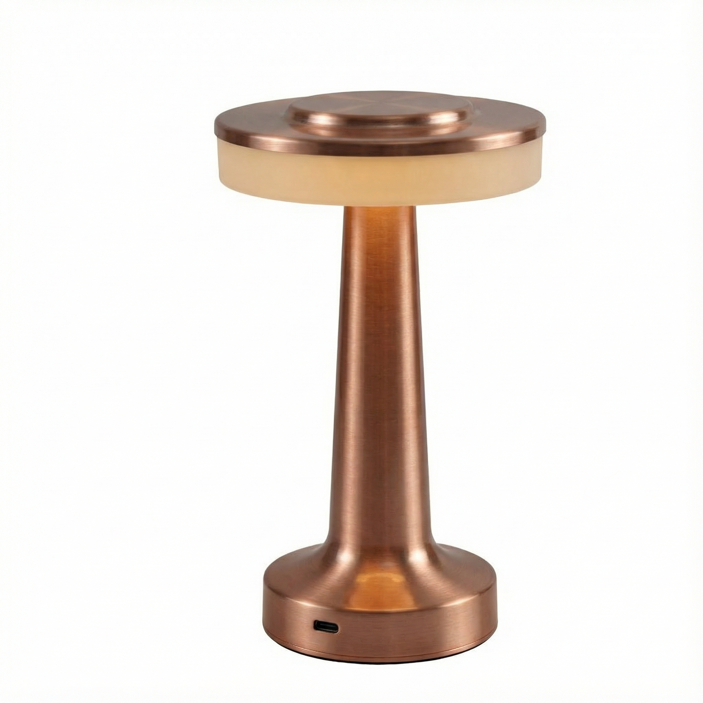 Touch-Control Rechargeable LED Table Lamp with Metal Body