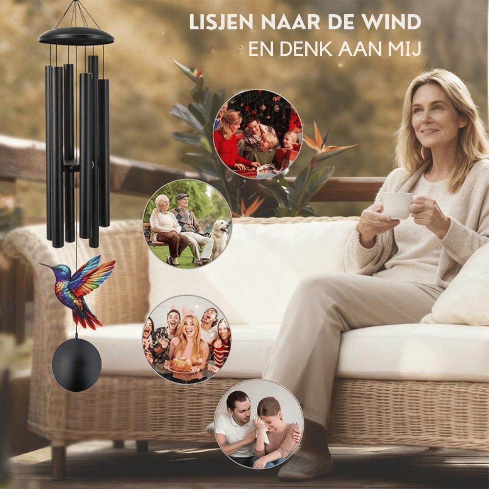 Wind Chimes for Outside Hummingbird Memorial Wind Chime Garden Decor