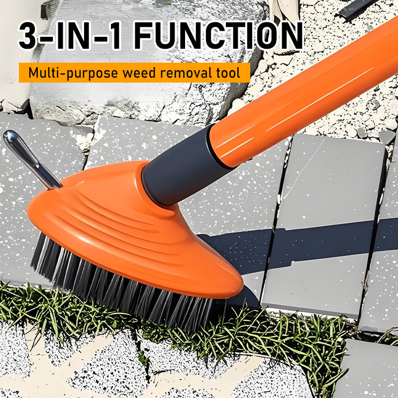 Weed Remover Tool Wire Brush for Patio Pavers with Long Handle