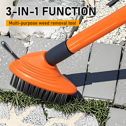 Weed Remover Tool Wire Brush for Patio Pavers with Long Handle