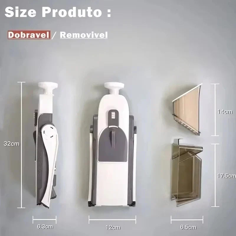 5-in-1 Safe Vegetable Slicer with Interchangeable Blades