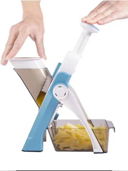 5-in-1 Safe Vegetable Slicer with Interchangeable Blades
