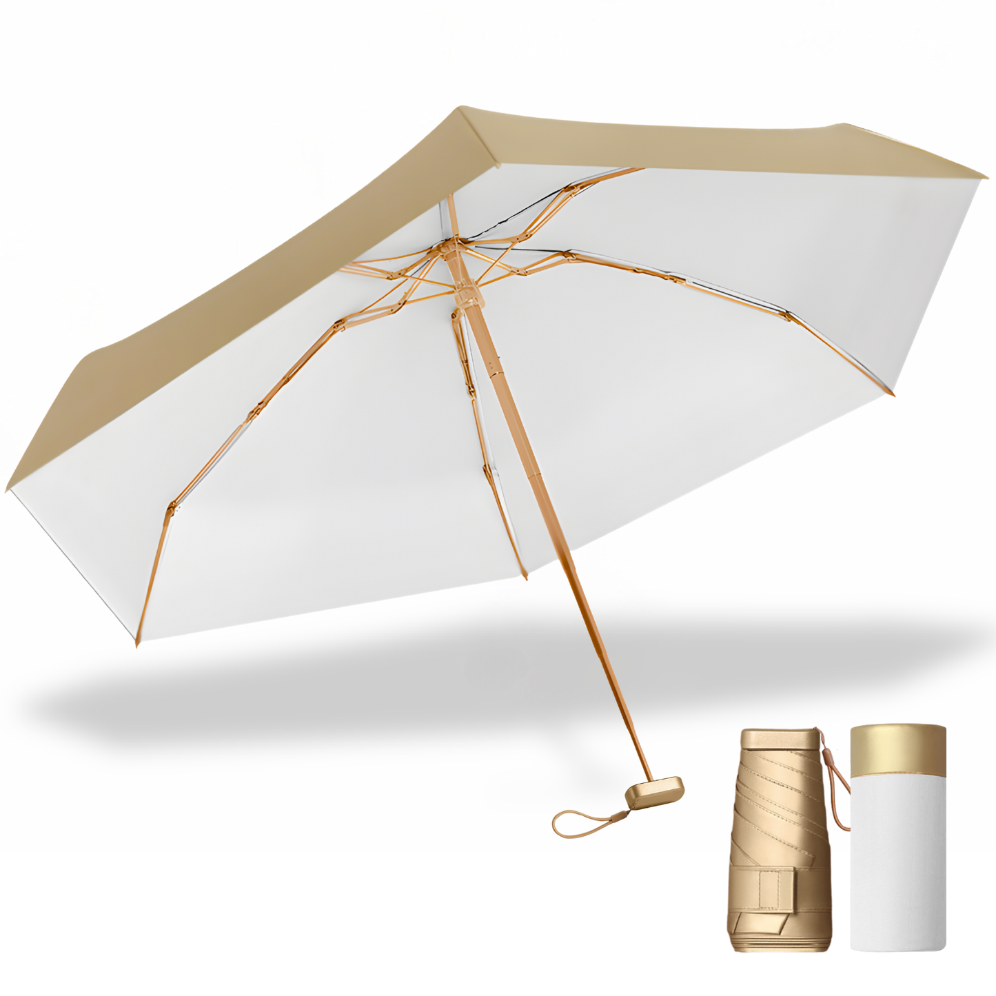 Umbrella Mini Travel UPF 50 Windproof Compact Folding Umbrella