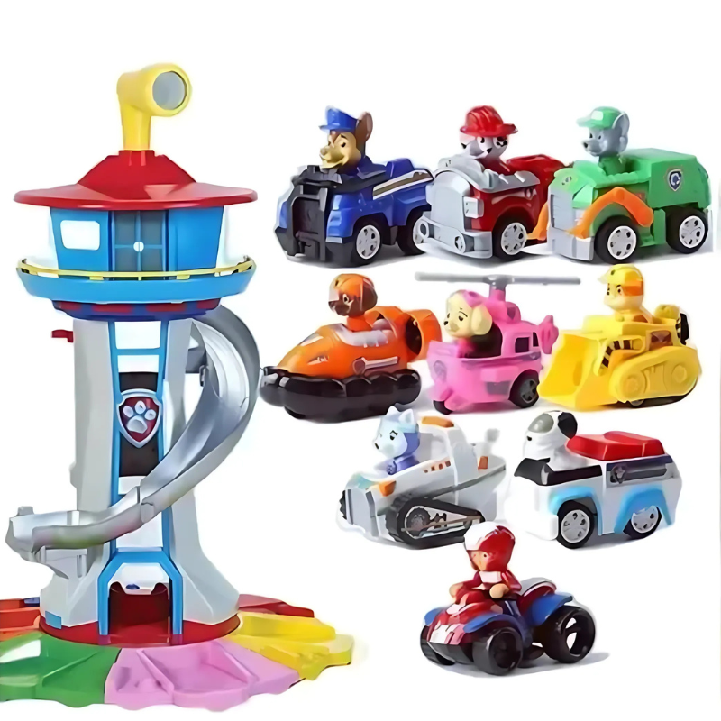 Playset Building Blocks Adventure Tower Vehicle Kids Toy Set