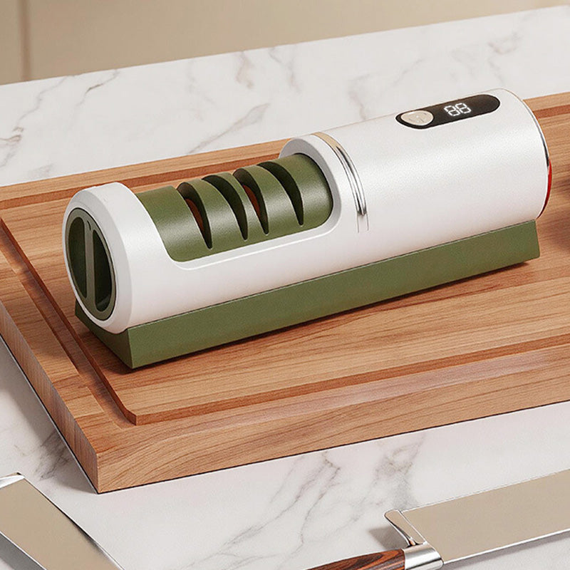 Electric Knife Sharpener USB Rechargeable 2 Stage for Kitchen Knives