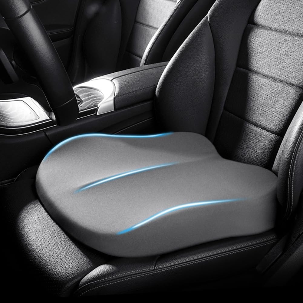 Car Seat Cushion Memory Foam Driver Height Boost for Visibility