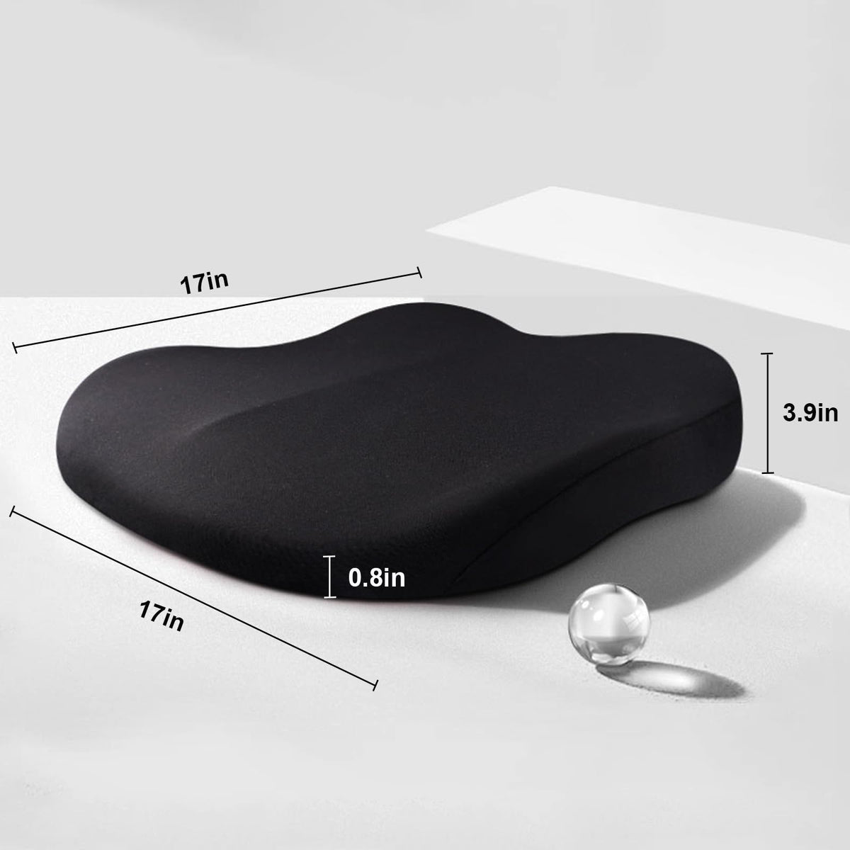 Car Seat Cushion Memory Foam Driver Height Boost for Visibility