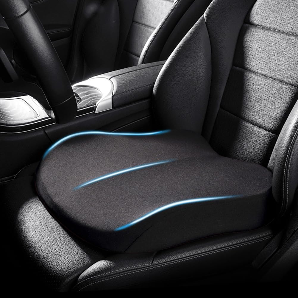 Car Seat Cushion Memory Foam Driver Height Boost for Visibility