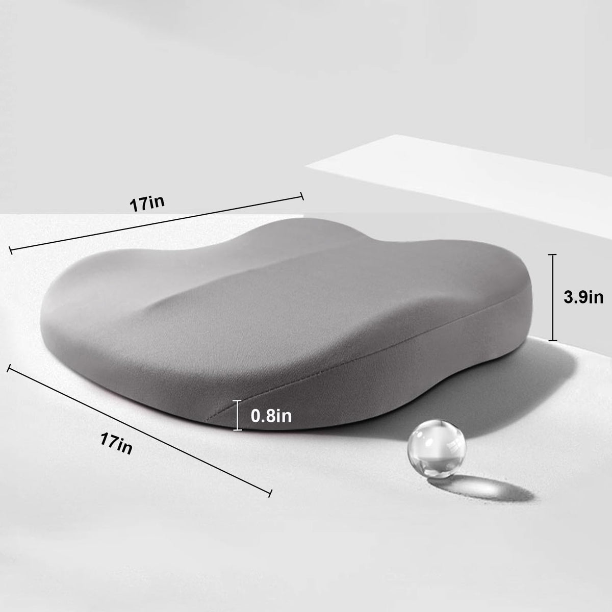 Car Seat Cushion Memory Foam Driver Height Boost for Visibility