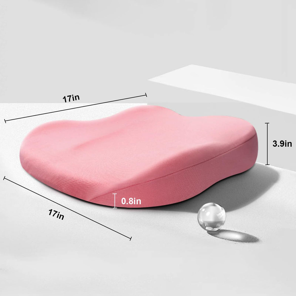 Car Seat Cushion Memory Foam Driver Height Boost for Visibility