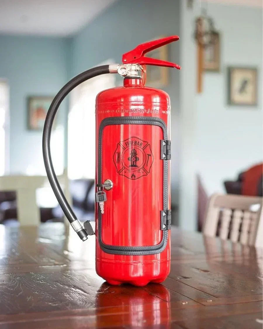 Liquor Bottle Holder Hidden Fire Extinguisher Bar Cabinet