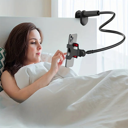 Phone Holder for Bed Gooseneck Phone Stand Long Arm Clamp for Desk