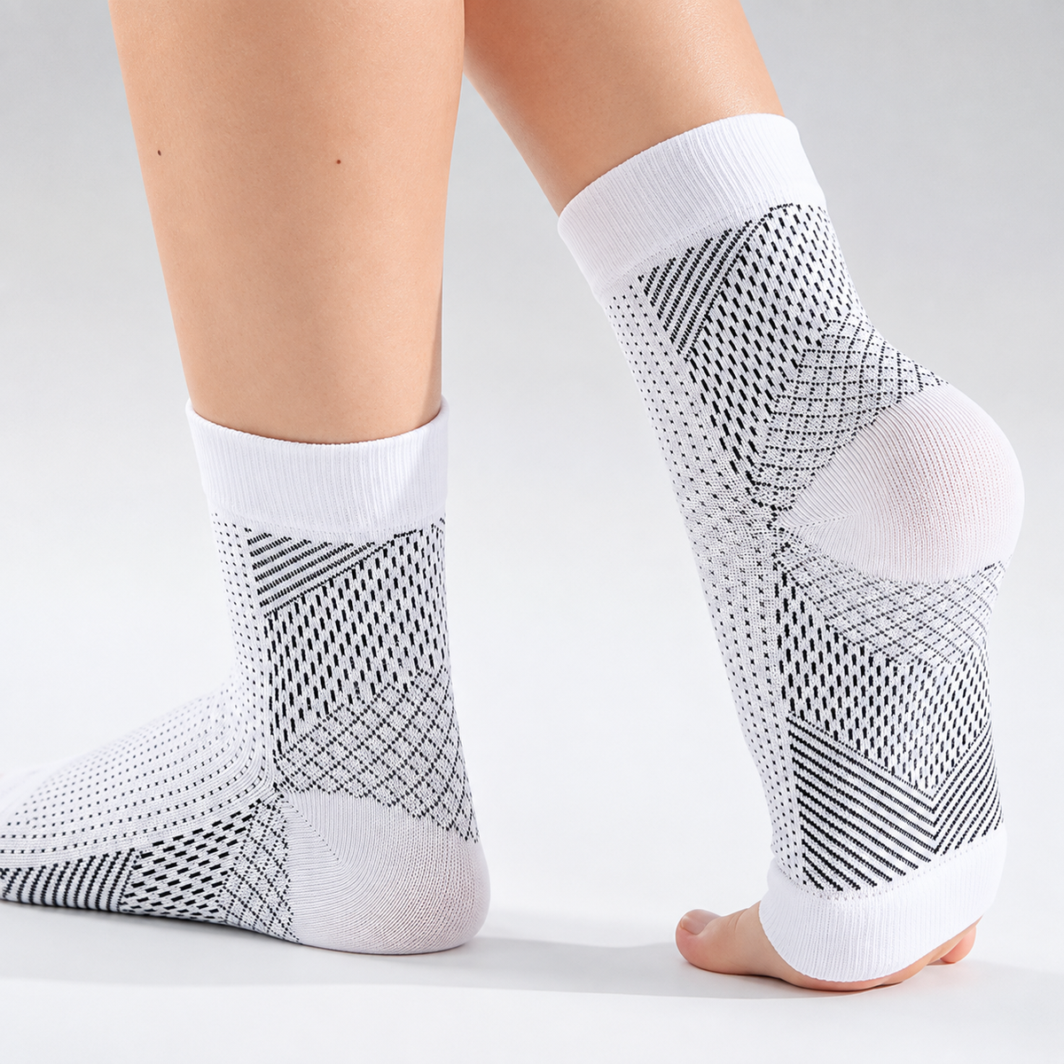 Open Toe Compression Socks Ankle Compression Sleeve for Women and Men