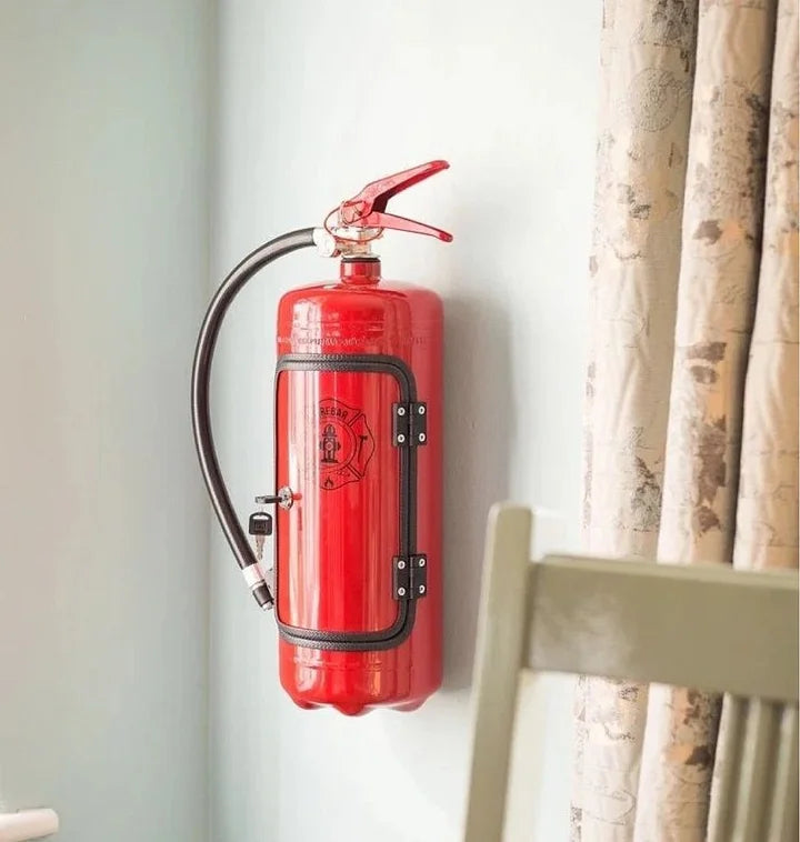 Bar Cabinet Fire Extinguisher Hidden Liquor Storage Secret Dispenser