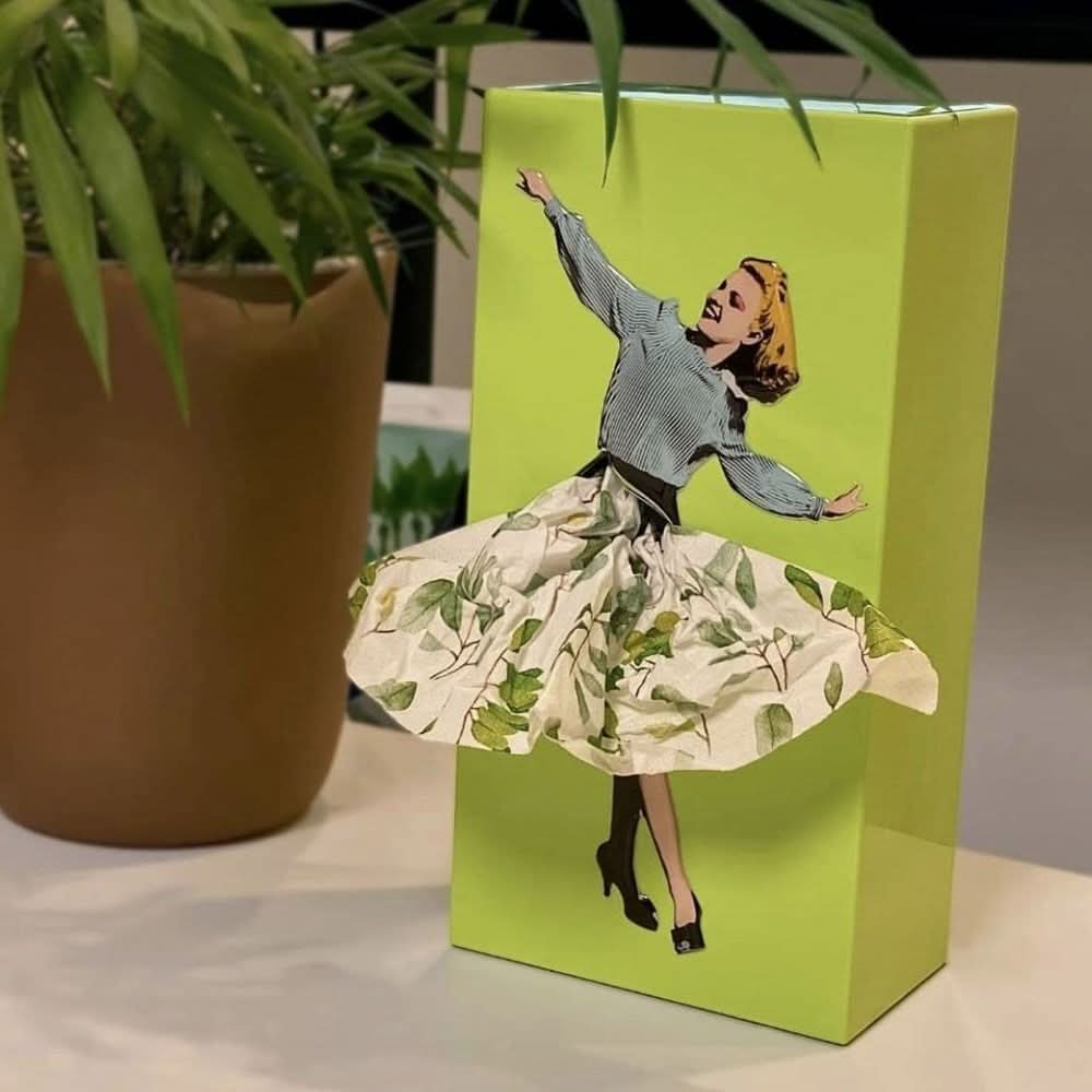 Tissue Box Decorative Tissue Holder Modern Plastic Tissue Organizer