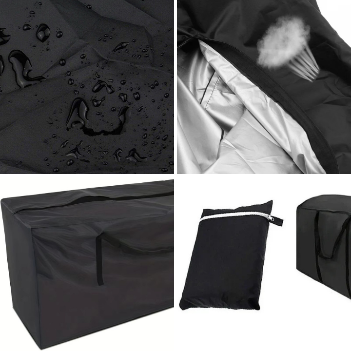 Patio Cushion Storage Bag Heavy Duty Water Resistant with Handles