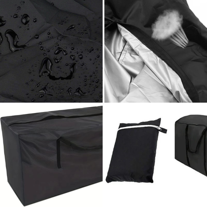 Patio Cushion Storage Bag Heavy Duty Water Resistant with Handles
