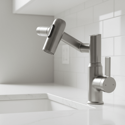 Kitchen Faucet Pull Down 360 Degree LED Temperature Faucet