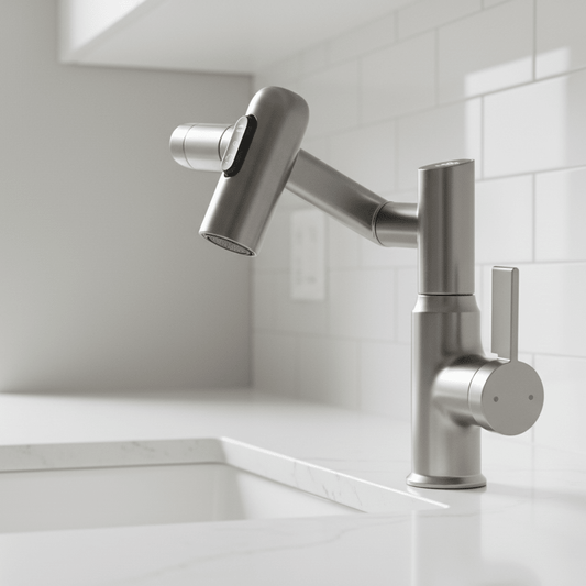 Kitchen Faucet Pull Down 360 Degree LED Temperature Faucet