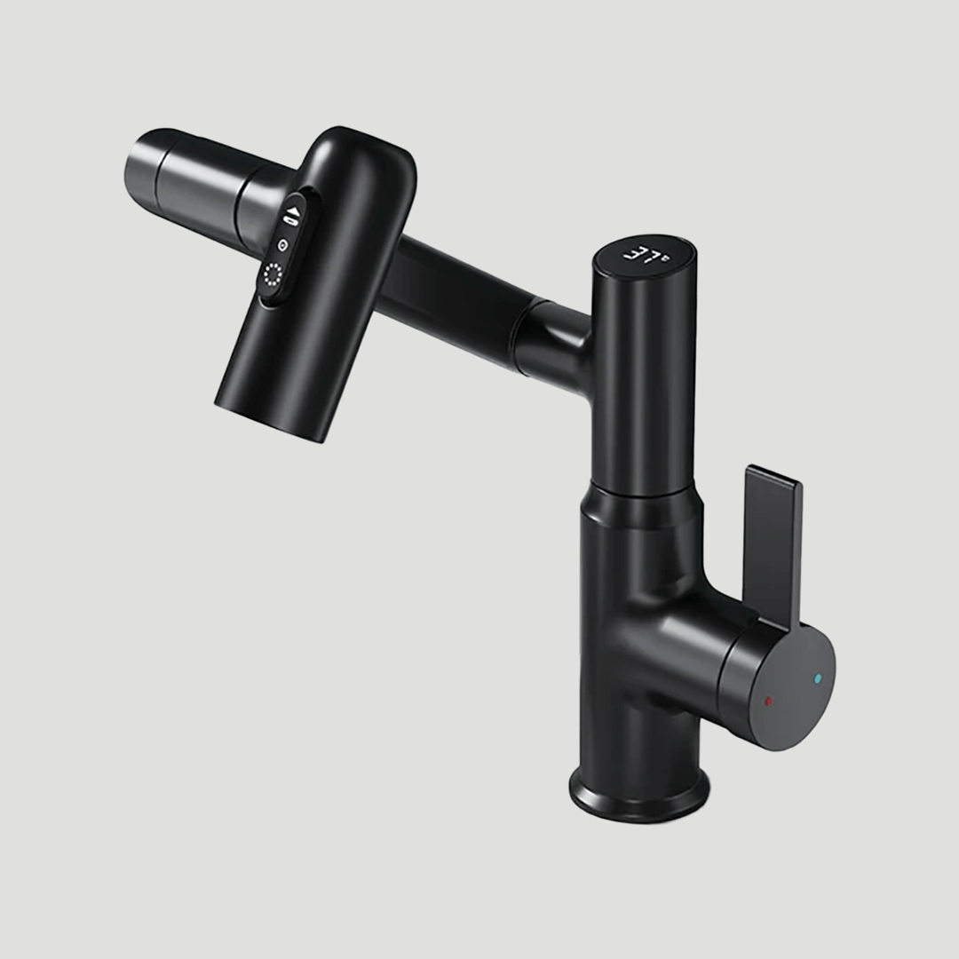Kitchen Faucet Pull Down 360 Degree LED Temperature Faucet