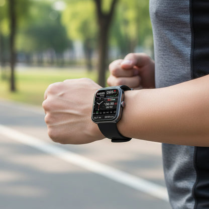 Smart Watch Health Monitor with Glucose Trend and Heart Tracking