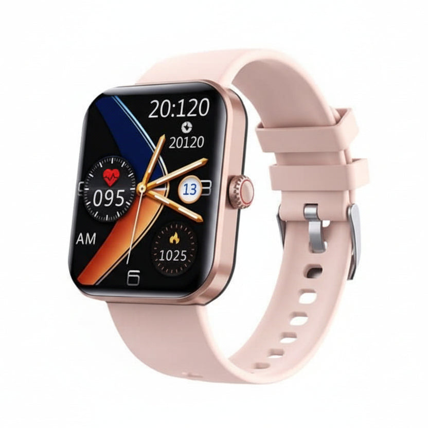 Smart Watch Health Monitor with Glucose Trend and Heart Tracking
