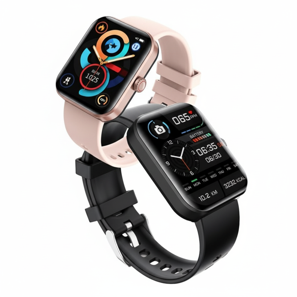 Smart Watch Health Monitor with Glucose Trend and Heart Tracking