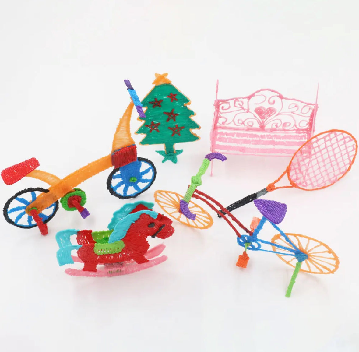 3D Pen for Kids with PLA Filament 12 Colors LED Display Case