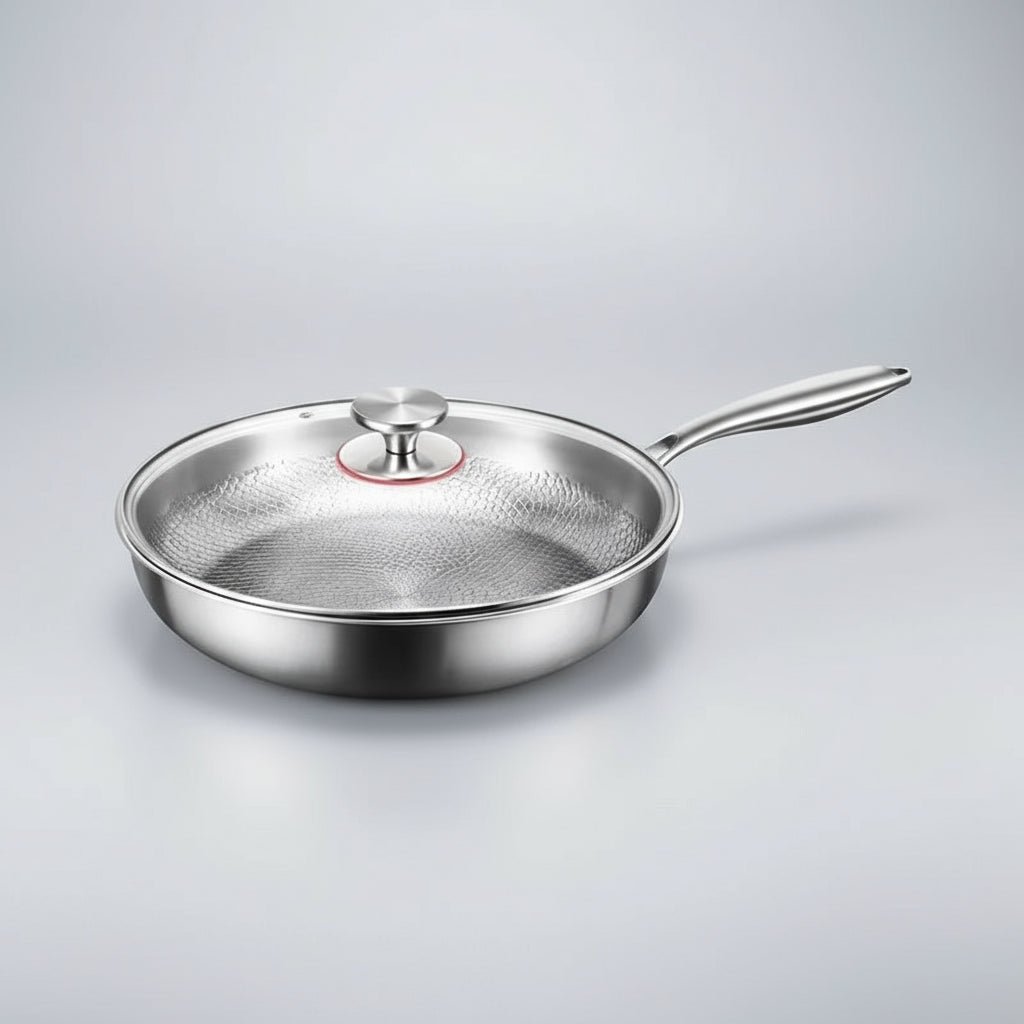 Frying Pan Titanium Hammered Nonstick Induction Skillet