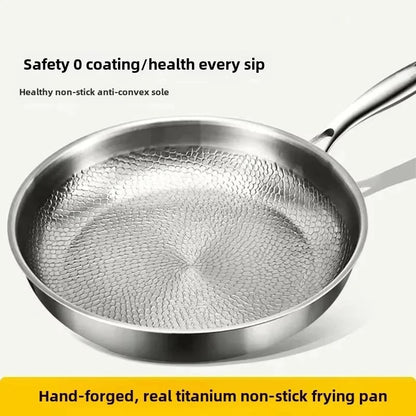 Frying Pan Titanium Hammered Nonstick Induction Skillet