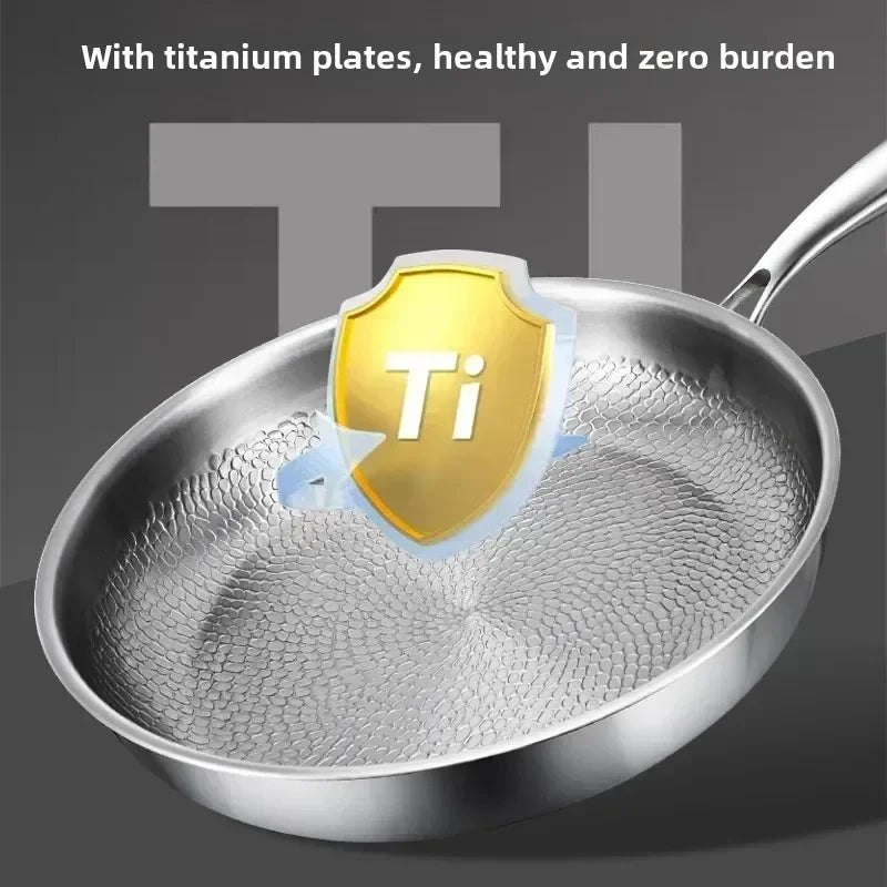Frying Pan Titanium Hammered Nonstick Induction Skillet