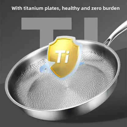 Frying Pan Titanium Hammered Nonstick Induction Skillet