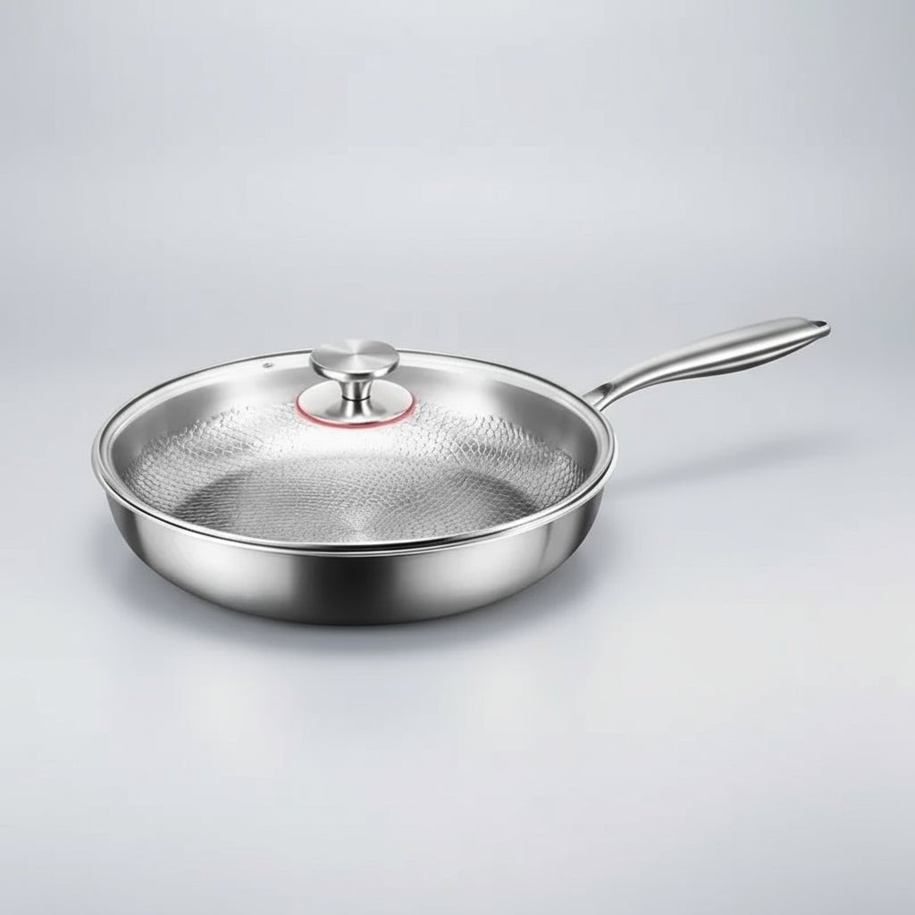Frying Pan Titanium Hammered Nonstick Induction Skillet