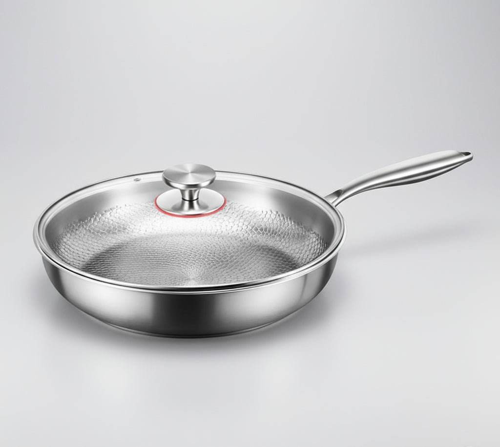 Frying Pan Titanium Hammered Nonstick Induction Skillet