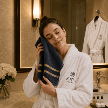 Bath Towels Set of 8 Soft Absorbent Bathroom Towel Washcloths