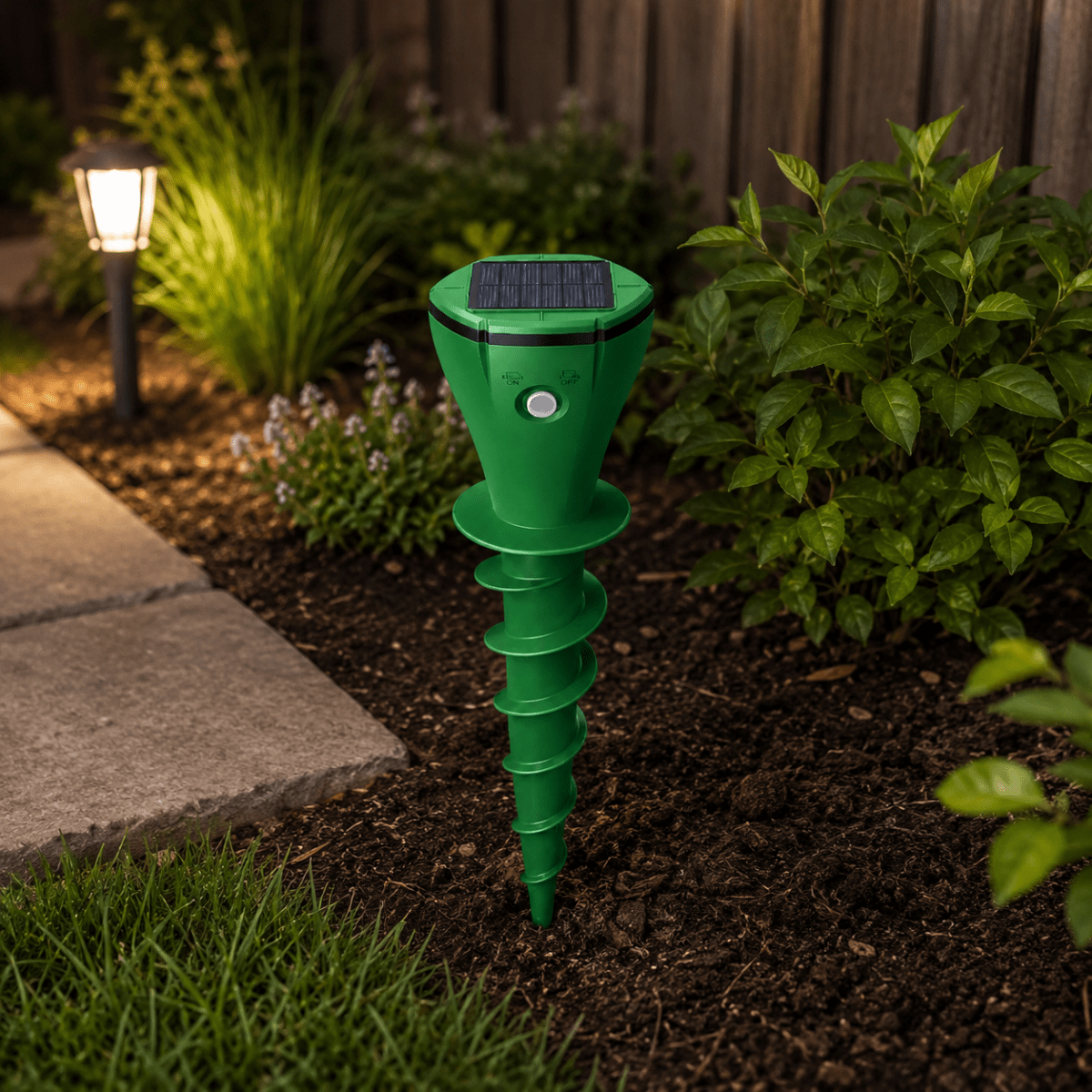 Mole Repellent Solar Powered Sonic Spike for Lawn Gopher Vole