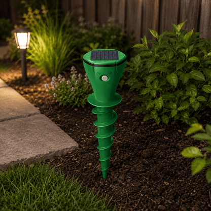 Mole Repellent Solar Powered Sonic Spike for Lawn Gopher Vole