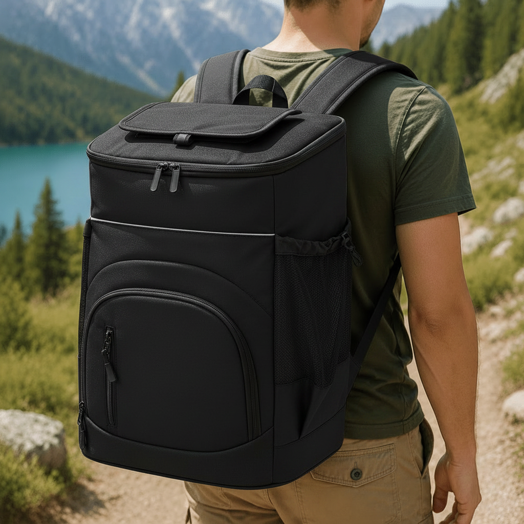 Insulated Cooler Backpack 33L Large for Camping Beach Travel