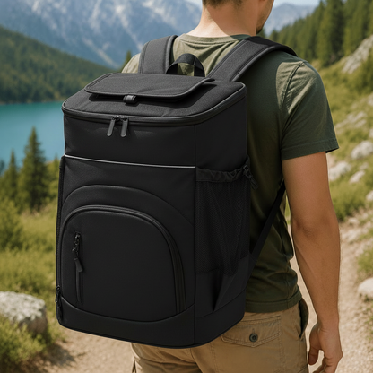 Insulated Cooler Backpack 33L Large for Camping Beach Travel