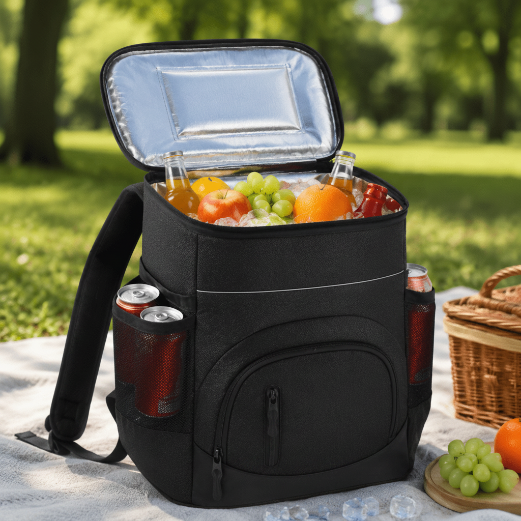 Insulated Cooler Backpack 33L Large for Camping Beach Travel