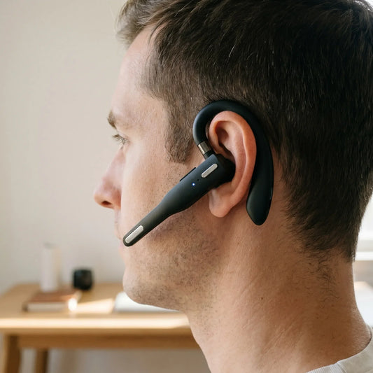 Bluetooth Headset Wireless Ear Hook Noise Cancelling Mic