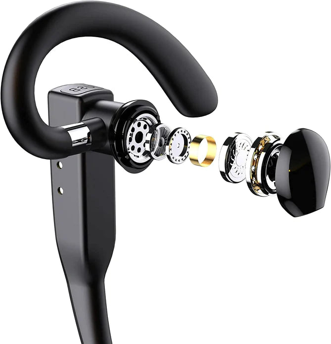 Bluetooth Headset Wireless Ear Hook Noise Cancelling Mic