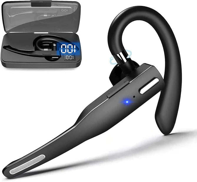 Bluetooth Headset Wireless Ear Hook Noise Cancelling Mic